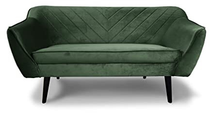 All4All Sofagarnitur 3+2+1 Sofa Set DenwerSessel Dreisitzer Zweisitzer Couchgarnitur Skandinavisch Loungesofa Polstersofa Sessel Wohnzimmer-Set Couch Velvet Stoff 23 (3+1, Riviera 38)