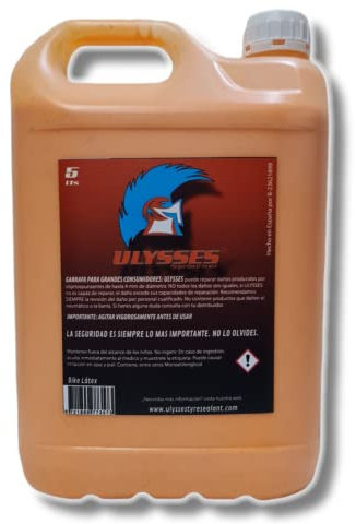 Liquido tubeless MTB y E-Bike 5 litros | Liquido Antipinchazos Bicicleta sin amoniaco | Sellador Repara Pinchazos Bicicleta | Reparacion Neumaticos | Gel Antipinchazos para Jeringa Tubeless