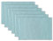 AVKA Studio Platzsets aus 100 % Baumwolle, gerippt, 33 x 48 cm, Hellblau, für den täglichen Gebrauch, dicke Konstruktion, waschbare und wiederverwendbare Stoff-Tischsets