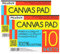 MEEDEN 2 x10 Blatt Leinwandblock, Leinwand Papier zum Bemalen 9x12 Inch, 8 Ounce Triple Primed 100% Baumwolle Säurefrei Malpapier für Acrylmalerei und Ölmalerei