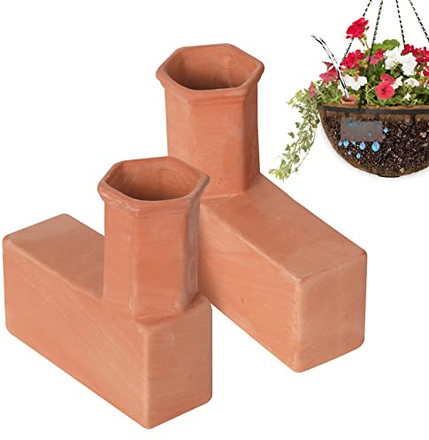 Plant Watering Devices Automatic Plant Waterer System Self Watering Terracotta Spikes Automatically Water Indoor and Outdoor Plants On Vacation Reusable Self-irrigate Water Storage Tank Globes