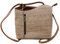 Elevanty Rucksack aus Naturkork, Tasche verwandelt sich in einen dünnen Griff, umweltfreundlich, vegan und biologisch abbaubar., Braun und weiß, S