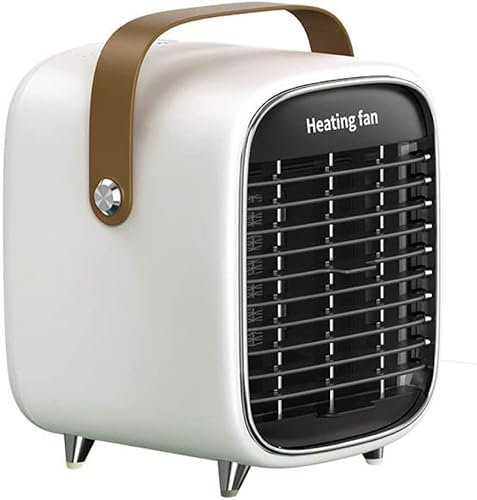 Jack StoneHouse Portable Electric Fan Heater, Energy Efficient 1000W Portable Space Heater for Home Low Energy Room Desk Home eco heater ecoheater Fast Heat in 5 Seconds (Grey)