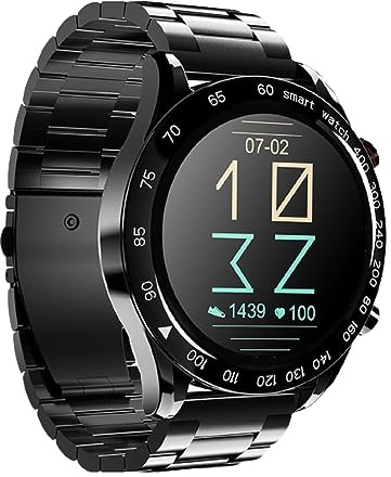HiFuture FutureGo Pro Smartwatch für Herren: Edelstahl 1.32 Fitnessuhr mit Schrittzähler, Herzfrequenzmesser, 24 Sportmodi, wasserdicht 3 ATM für Android und iOS