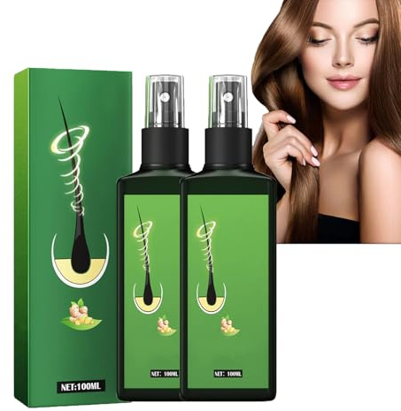 2PCS Ingwer Nährendes Haarspray, 2PCS*100ml, Haaröl (05) | Nourishing Ginger Spray, Ingwer Nährendes Haarspray, Anti-Haarausfall Ingwer Nährendes Spray