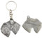 Art-Dog Niedlicher Hundeschlüsselanhänger - Exklusive Kollektion Schnauzer III Schlüsselanhänger Hund - Versilberte Keyring mit 2,5 Schloss - 4,7x4,8x7,7cm