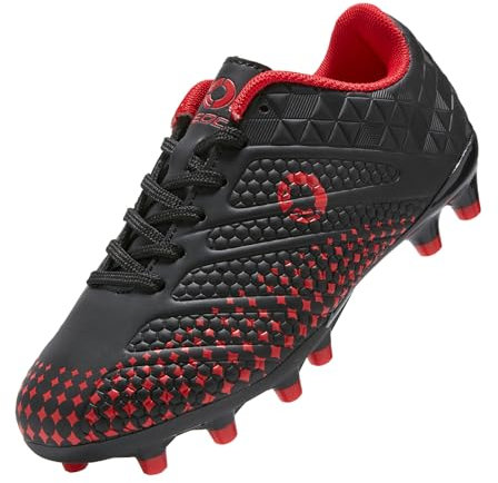 LEOCI Boys Football Boots Kids Trainers Girls Astro Rugby Studs Shoes Soccer Cleats