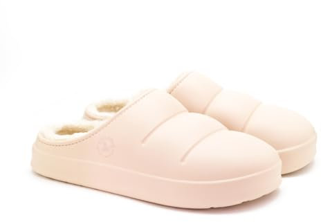 Avispas Simson Knit Clogs mit Innenfutter, Lammfell, beige, 41 EU