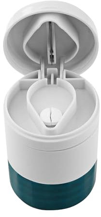 Tablettenmörser mit Depotfach, Tabletten Zerkleinern Mörser, Multifunktionaler Tablettenzerkleinerer Ablettenmörser Pillenmörser Medikamentenmöser Pill crusher Grinder