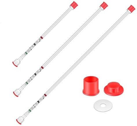 Airless-Farbspritzpistole, Verlängerungsstange für Airless-Sprühdüse, 30 cm, 50 cm, 75 cm, 3 Stück