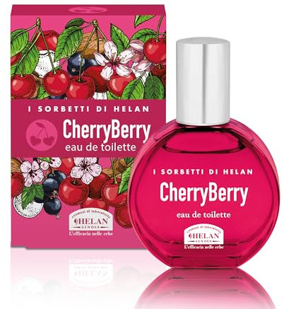 Helan I Sorbetti CherryBerry - Profumo Donna e Uomo Fruttato, Passionale e Gourmand con Vaniglia, Pistacchio e Frutti di Bosco - Eau de Parfum con Note di Mandorle Dolci, Profumi Estivi Leggeri, 30 ml