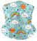dijiusidy Halsmanschetten Atmungsaktiver Gesichtsschal Bandana Sturmhauben Halstuch Sportbevorzugungen Bekleidungszubehör Dehnbare Outdoor Schals, Regenbogen