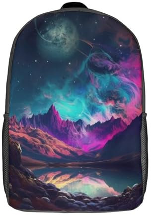 Swirling_Twilight Tagesrucksack, lässiger Rucksack, Schultasche für Mädchen und Jungen, High College, Teenager, Rucksack für Männer und Frauen, Reise-Laptop-Rucksack, College-Büchertasche, 17 Zoll