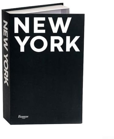 Zoegneer Dekorative Bücherboxen kreative Aufbewahrungsbox für Nachahmung Buch Desktop Dekoration für Zuhause buch aufbewahrungsbox (New York)