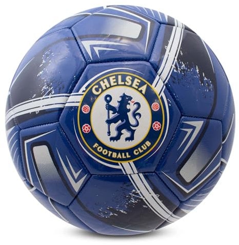 Hy-Pro Offiziell lizenzierter Chelsea F.C. Fußball, Größe 5, Tracer-Design, Chelsea-Merchandise, The Blues, Training, Match, Sammlerstück für Kinder und Erwachsene