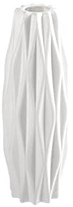 Vaso da fiori in plastica, vaso alto infrangibile in stile nordico Vaso moderno estetico per matrimoni Soggiorno Sala da pranzo Decorazioni per la casa (Tipo E Bianco Latte)