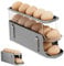 Eier Aufbewahrung Kühlschrank, Automatischer Eierspender, Roll Eierbehalter, Eieraufbewahrungsboxen für 15-17 Eier Geeignet.