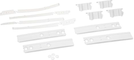 daniplus Türmontageset, Schleppscharnier, Scharnier Montageset kompatibel Tür Kühlschrank/Gefrierschrank Bauknecht Whirlpool 481231019131