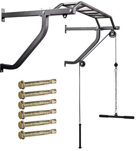 Hansson Sports® Multigriff Klimmzugstange Wandmontage mit Latzug & Boxsackhalterung (1B99230HS)