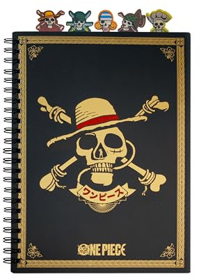 Cinereplicas One Piece - Straw Hat Pirates Tabbed Notebook - 160p - Official License