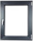 ALUCON Kellerfenster 400x900 mm – Fenster 40x90 cm – Kunststofffenster Innen Anthrazit/Außen Anthrazit – Flügelfenster DIN Rechts