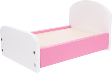 ifundom Miniatur Puppenbett Aus Holz Für Puppenhaus Dekorative Bettmodell Für Schlafzimmer Leicht Und Platzsparend Ergänzung Für Miniaturlandschaften Und Spielzeughäuser