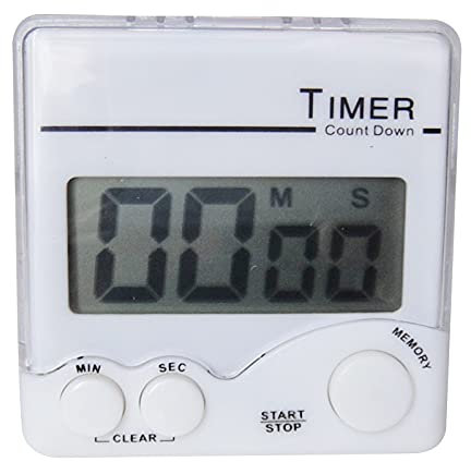 Temporizador de cocina LCD ABS con pantalla grande, alarma fuerte, magnético y soporte, fácil de instalar, temporizador de 1 a 99 minutos para cocinar, hornear, yoga, tareas