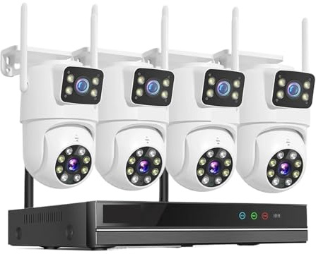 6MP Dual Lens WiFi Smart PTZ IP-Kamera-Überwachungssystem Mit IR-Nachtsicht P2P Auto Tracking 16CH NVR CCTV-System Bewegungserkennung(3T)