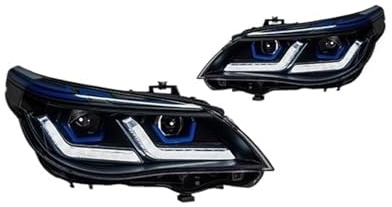 Faro Principal Para BMW E60 M5 2003-2010 DRL Luz De Freno Intermitente Conjuntos De Faros LED Para Automóvil Plug And Play(Blue 2003-2006)