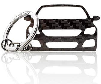 BlackStuff Porte-Clés En Fibre De Carbone Compatible Avec Passat CC Voiture