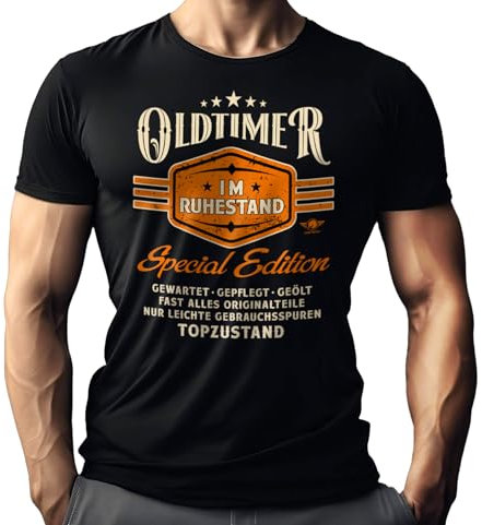 Herren T-Shirt für Rentner zum Abschied in den Ruhestand - Oldtimer in Topzustand