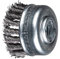 PFERD Topfbürste, ø 65mm, gezopft, 0,50mm Edelstahldraht, X-LOCK-Aufnahme, 43305028 – für schnelle und komfortable Werkzeugwechsel