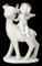 Engel Figur Putte reitet auf REH 13,5 cm Deko