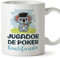 MUGFFINS Tazas para JUGADOR DE POKER hombre - En Español - Koalificado/koalificada - 11 oz / 330 ml - Regalo original y divertido