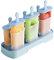 Stieleis-Formen-Set, 6-teilig, BPA-frei, leicht zu lösen, für hausgemachte Eiscreme-Formen (blau)