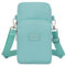 Dankforyou Damen Handytasche zum umhängen Schultertasche Umhängetasche Geldbörse für Alltag Büro Ausflug Einkauf, 19 x 10 x 6 cm, Grün Neun