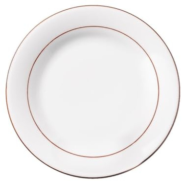 METRO Professional Assiette plate Julia, porcelaine, Ø 18 cm, blanc, 6 pièces