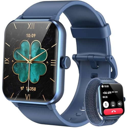 Blackview Smartwatch Uomo Donna, Effettua e Rispondi alle Chiamate,1,83'' Orologio Intelligente Fitness,Cardiofrequenzimetro, Monitoraggio del Sonno