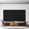 ShGaxin Lot de 12 panneaux muraux décoratifs pour mur, revêtement mural, décoration murale, décoration de cuisine, velours noir, 30 x 30 cm, 1,08 m²