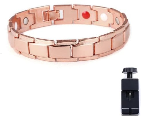 Biancat Prostate Wellness Band,Prostapower Magnetic Copper Band,Magnetic Copper Prostate Band,Prostate Magnetic Therapy Wrist Band Copper, Simple and Fashionable Quantum Bracelet (Rose Gold)
