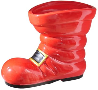 Santa Boot Vase,Cowboy Boots Blumenvase | Weihnachtsmannstiefel Vasenbehälter - Festliche Weihnachtsblumentöpfe, Feiertags-Pflanzgefäß für Wohnzimmer, Büros, Küche