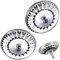 2 Pack 84mm Bouchon d'évier en Acier Inoxydable Bouchon d'évier de Remplacement Bouchon de vidange pour Nourriture/récupérateur de Cheveux - pour Trou d'évier de Cuisine en 84-85mm