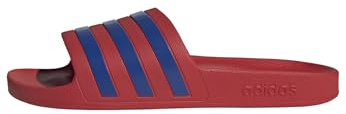 adidas Unisex Adilette Aqua Slides, better scarlet/team royal blue/better scarlet, 42 EU