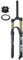 AADDFDD Forcella Ammortizzata per MTB 26/27,5/29 Mountain Bike Forcella Anteriore ad Aria compressa Tubo Conico da 28,6 mm Controllo della Linea di Spalla Escursione 100 mm 9 * 100 QR
