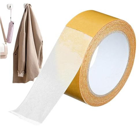Dioeazh Ruban Adhésif Double Face | Adhésif Double Face pour Fixations Murales - Bandes Collantes à Fort Pouvoir Adhésif pour Carrelage, Verre, Tissu, Tapis, Moquette et Métal