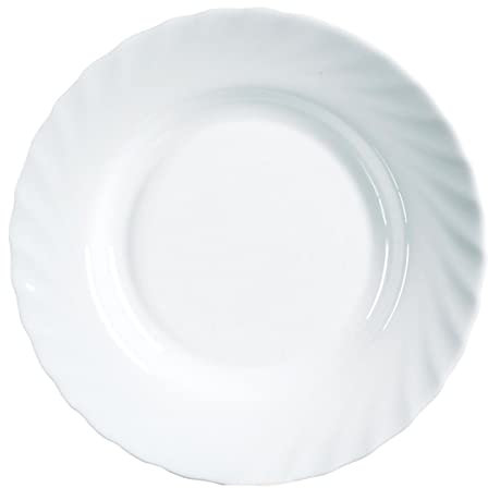Luminarc - Assiette à Soupe TRIANON (Taille Unique) (Blanc)