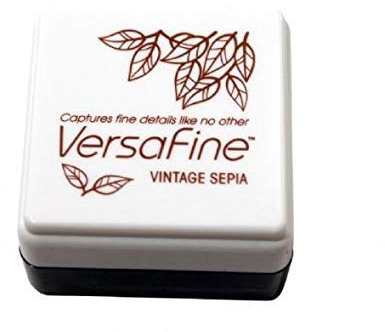 Vintage Sepia Versafine Tsukineko Feine Detail Pigment Tintenkissen Für Gummistempel Schnell Trocknend