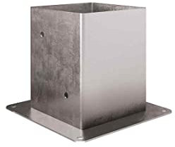 Portapilastro a bicchiere grande Holz Technic by Rothoblaas - Dimensione: 161x161 mm