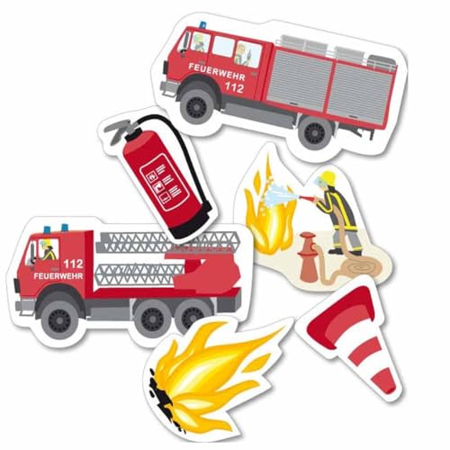 XXL-Konfetti Spannende Feuerwehr 24-TLG.