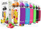 Willceal Wasserflasche mit Fruchteinsatz, 900 ml, robust, groß, BPA-frei, Tritan, Klappdeckel, auslaufsicher, für Sport, Camping (Orange)